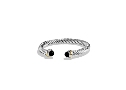 Two Tone Plated Womens Twisted Bracelet